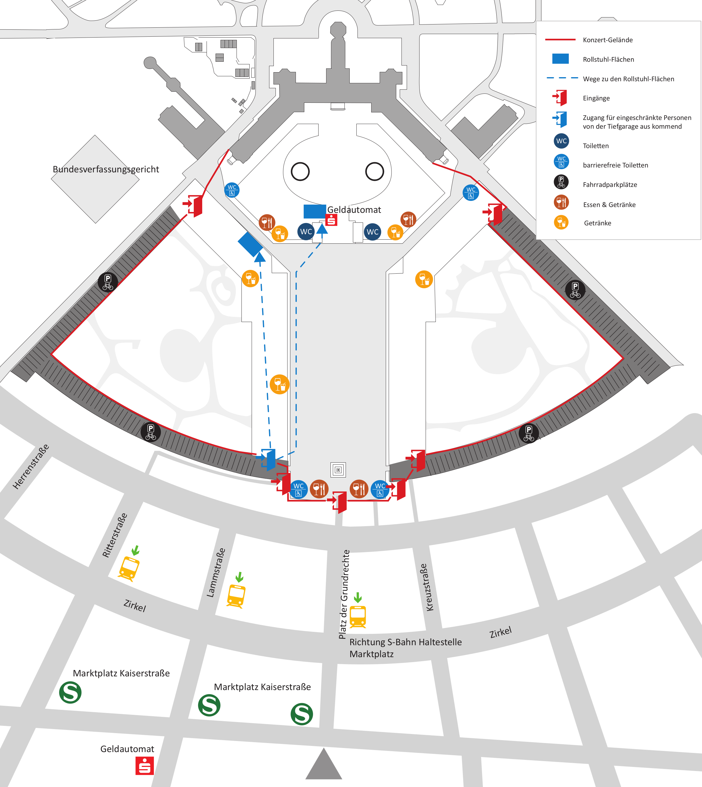 Anreise mit der Straßenbahn